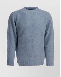 Beams Plus - Soft Texture Crew Neck Knitwear With Ribbed Cuffs - Lyst