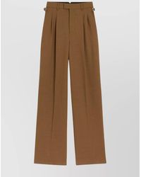 Ami Paris - Virgin Wool High-Rise Wide-Leg Trousers - Lyst