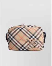 Burberry - Check Crossbody Shoulder Bag - Lyst