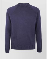 Zanone - Virgin Wool Slim-Fit Raglan-Sleeve Mock-Neck Jumper - Lyst
