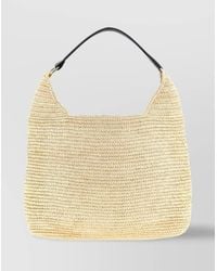 Maison Michel - Raffia Shoulder Bag - Lyst