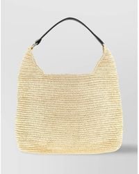 Maison Michel - Raffia Shoulder Bag - Lyst