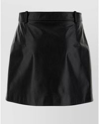 Gucci - Leather Mini Skirt - Lyst