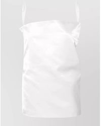 Sportmax - Cotton Strapless Top - Lyst