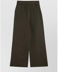 Entire studios - Wide Leg Military Cotton Trousers - Lyst