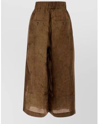 Uma Wang - Viscose Blend Wide-Leg Trousers - Lyst