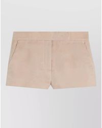 Max Mara - Mxsaerosi Tailored Shorts Belt Loops Pockets - Lyst