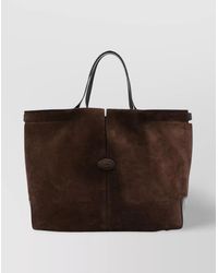 Tod's - Di Bag Medium Suede Leather Tote Bag - Lyst