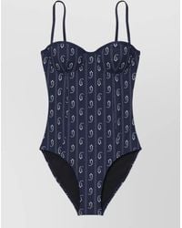 Tory Burch - Printed Underwired Swimsuit - Lyst