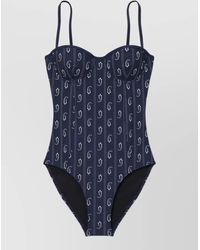 Tory Burch - Printed Underwired Swimsuit - Lyst