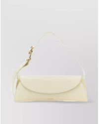 Jil Sander - Small Leather Shoulder Bag With Adjustable Handle - Lyst
