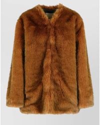 Isabel Marant - 'Aglae' Polyester Faux Fur Coat - Lyst