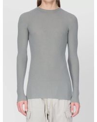 Rick Owens - Ribbed Crew Neck Sweater - Lyst