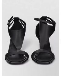 Max Mara - Leather Stiletto Sandals - Lyst