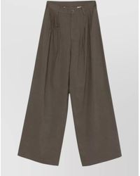 Uma Wang - Paella Pants Pleated Front Wide Leg - Lyst