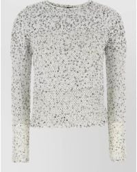 Loewe - Embellished Cotton Blend Ibiza Knit Sweater - Lyst