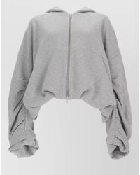 Dries Van Noten - Hooded Cropped Jacket Long Sleeves Relaxed Fit - Lyst