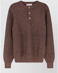 Brunello Cucinelli - Linen And Cotton Sweater - Lyst