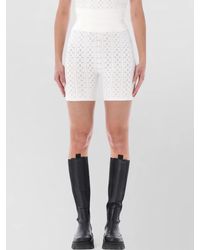 JW Anderson - Pointelle Knit Fitted Cycling Shorts - Lyst