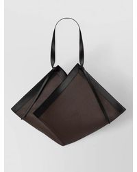 Yuzefi - Structured Tote Bag Material Size Strap - Lyst
