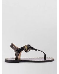 Isabel Marant - Studded Leather Flat Sandals - Lyst