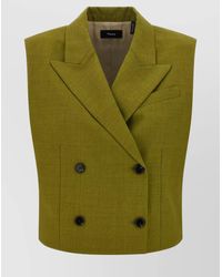 Theory - Double-Breasted Vest - Lyst