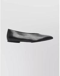 Rick Owens - Leather Square-Toe Ballerina Shoes - Lyst
