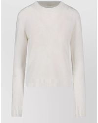 Lisa Yang - Cashmere Fine-Knit Ribbed-Hem Crewneck Sweater - Lyst