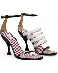 Thom Browne - Patent Leather Strappy Heel Sandals - Lyst