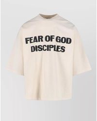 Fear Of God - Graphic Print Relaxed Fit Short Sleeve Top - Lyst