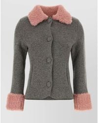 Moschino - Wool Blend Cardigan - Lyst