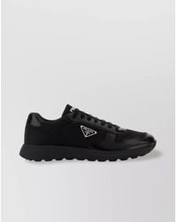 Prada - Nylon And Leather Sneakers - Lyst