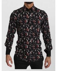 Dolce & Gabbana - Cotton Silk Slim-Fit Printed Shirt - Lyst