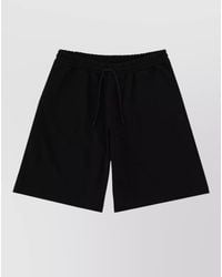 MSGM - Logo Drawstring Shorts And Back Pocket - Lyst
