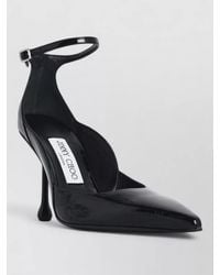 Jimmy Choo - Quinci 95 Leather Pumps Patent Pointed - Lyst