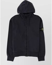 Stone Island - Hooded Jacket Ribbed Cuffs Stretch Hem - Lyst
