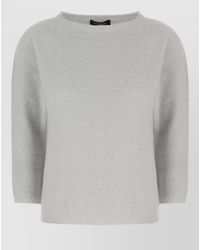 Fabiana Filippi - Virgin Wool Blend Sweater Round Neck - Lyst