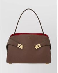 Ferragamo - Hug Small Leather Tote - Lyst