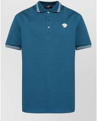 Versace - Polo Shirt Short Sleeves Silk Nylon Blend - Lyst