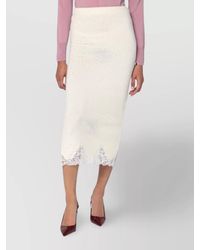 GIUSEPPE DI MORABITO - Crystal Embellished Lace Tube Skirt - Lyst