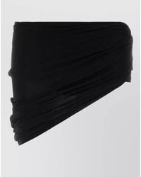 Gucci - Stretch Jersey Mini Skirt Asymmetric Draped - Lyst