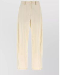 Magda Butrym - Pleated Trousers With Belt Loops And Back Pocket - Lyst