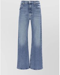 Mother - Denim Wide-Leg Trousers - Lyst