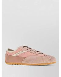 McQueen - Leather Lace-Up Sneakers - Lyst