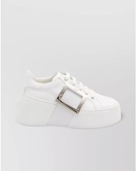 Roger Vivier - Leather Low-Top Sneakers - Lyst