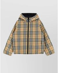 Burberry - Reversible Hooded Single Breasted Coat - Lyst