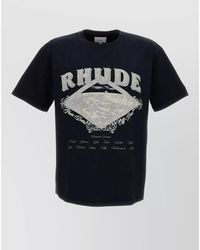Rhude - Crew Neck Graphic Print Short Sleeve Shirt - Lyst