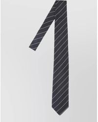 Lardini - Striped Tie Adjustable Length Smooth Finish - Lyst