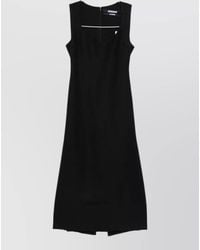Jacquemus - Linen Square Neck Sleeveless Midi Dress - Lyst