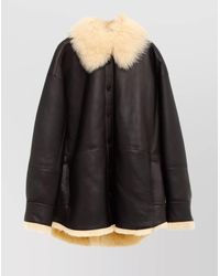 Acne Studios - Shearling Leather Jacket - Lyst